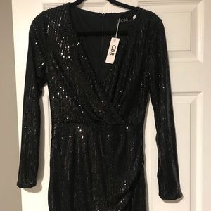 Black Sequin Dress
